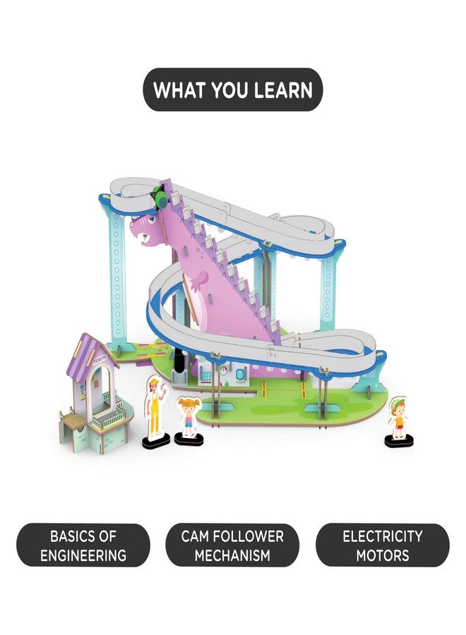 سمارتيفيتي لعبة قطار التنين الدوار من سمارتيفيتي موتور، لعبة تعليمية وتفاعلية، متعددة الألوان، مناسبة للفتيات، سهلة التركيب والتعلم والبناء. - Image 3